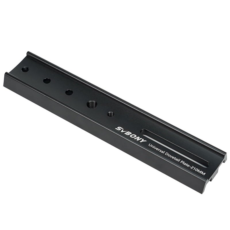 SVBONY SV219 Dovetail Mount Plate, 210mm 8.26 inches Universal Dovetail Plate Compatible with Vixen Dovetail Saddles, Telescope Accessories for OTA Equatorial Tripod Sky Astrophotography - Image 1